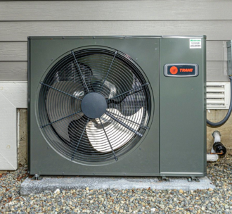 An installed Trane unit