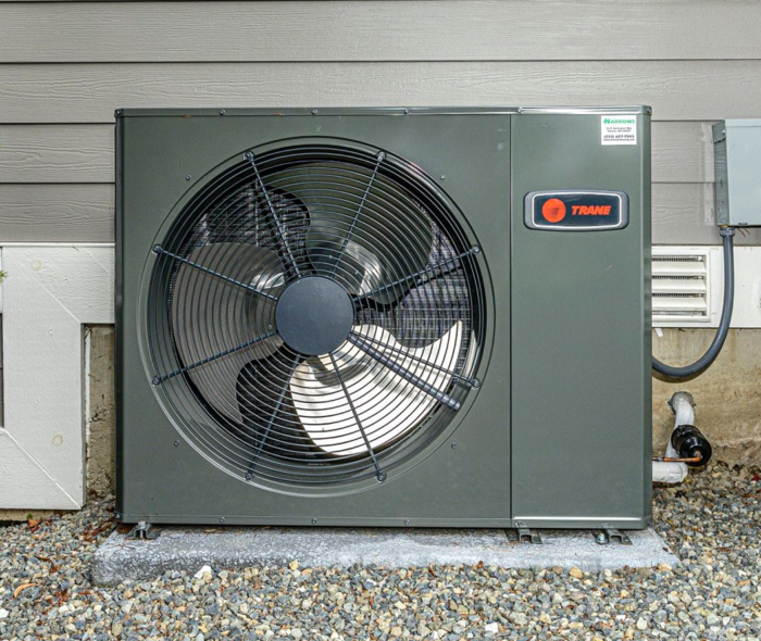 An installed Trane unit