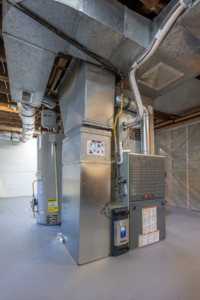 A Trane heat pump, installed by Narrows Heating, in a 1924 Craftsman home in North Tacoma.